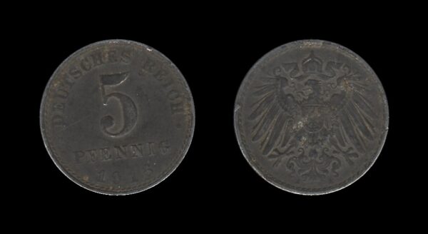 Njemačka Germany 5 Pfennig 1916 A – Wilhelm II