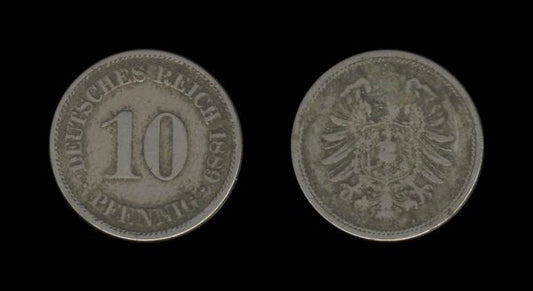 Njemačka Germany 10 Pfennig 1889 A – Wilhelm I