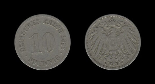 Njemačka Germany 10 Pfennig 1896 D – Wilhelm II