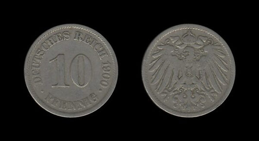 Njemačka Germany 10 Pfennig 1900 A – Wilhelm II