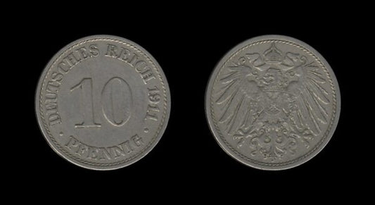 Njemačka Germany 10 Pfennig 1911 A – Wilhelm II