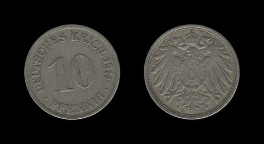 Njemačka Germany 10 Pfennig 1911 D – Wilhelm II