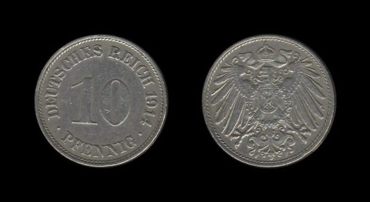 Njemačka Germany 10 Pfennig 1914 F – Wilhelm II