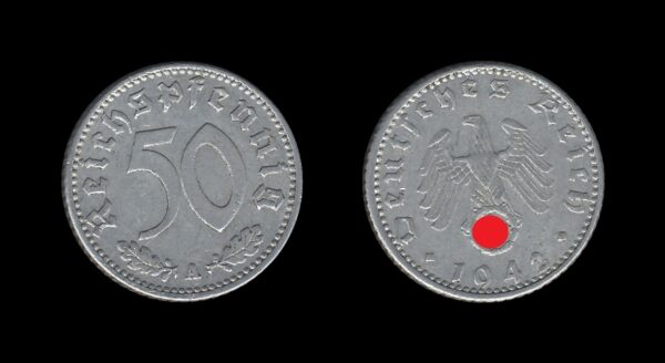 Njemačka Germany 3. Reich 50 Reichspfennig 1942 A