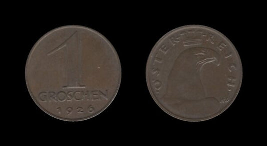 Austria Austrija 1 Groschen 1926