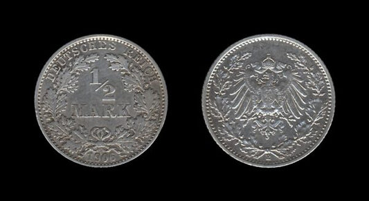 Njemačka Germany 1/2 Mark 1906 E – Wilhelm II