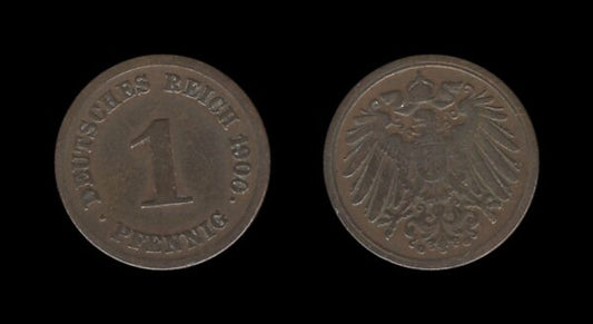 Njemačka Germany 1 Pfennig 1900 G – Wilhelm II