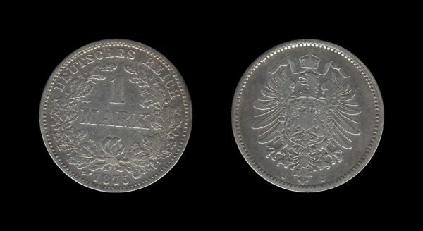 Njemačka Germany 1 Mark 1875 J – Wilhelm I