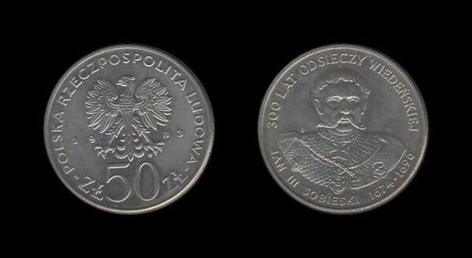 Poland Poljska 50 Zlotych 1983 – Jan III Sobieski