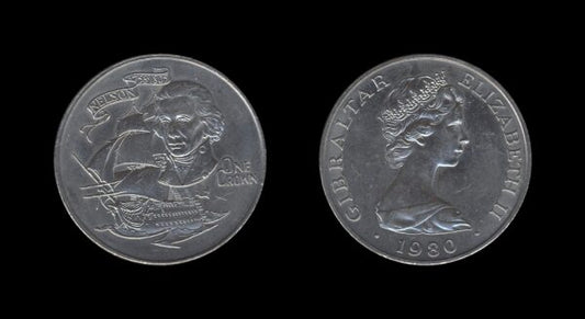 Gibraltar 1 Crown 1980 – Admiral Lord Nelson