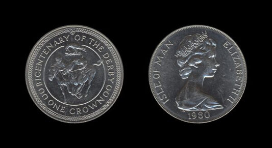 Isle of Man 1 Crown 1980 – Derby – Queen Elizabeth II