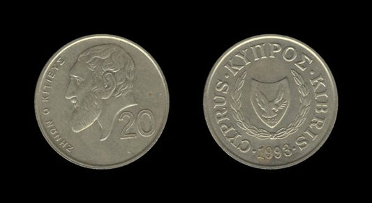 Cyprus Cipar 20 Cents 1993