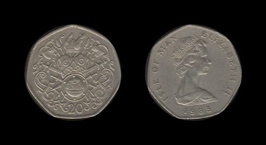 Isle of Man 20 Pence 1983 – Queen Elizabeth II