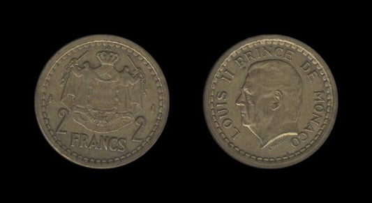 Monaco Monako 2 Francs 1945 – Louis II