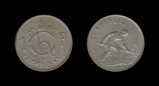 Luxembourg Luksemburg 1 Franc 1962 – Charlotte