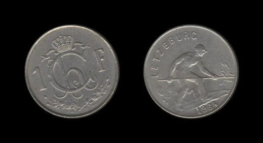 Luxembourg Luksemburg 1 Franc 1964 – Charlotte