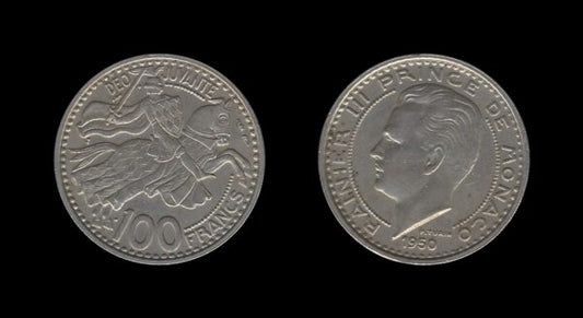 Monaco Monako 100 Francs 1950 – Rainier III