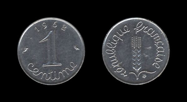 France Francuska 1 Centime 1962