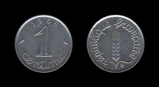 France Francuska 1 Centime 1968