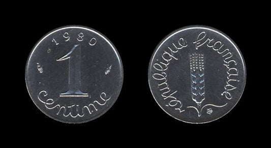 France Francuska 1 Centime 1980