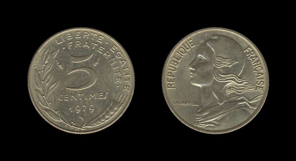 France Francuska 5 Centimes 1979