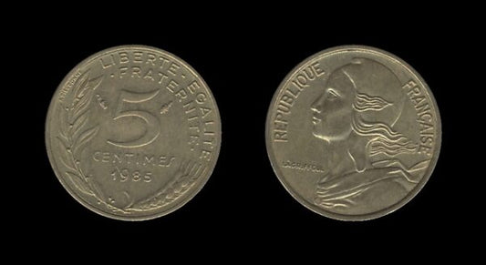 France Francuska 5 Centimes 1985