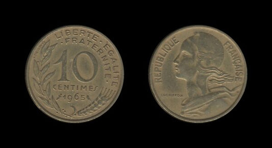 France Francuska 10 Centimes 1965