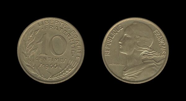 France Francuska 10 Centimes 1966