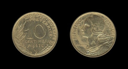 France Francuska 10 Centimes 1967