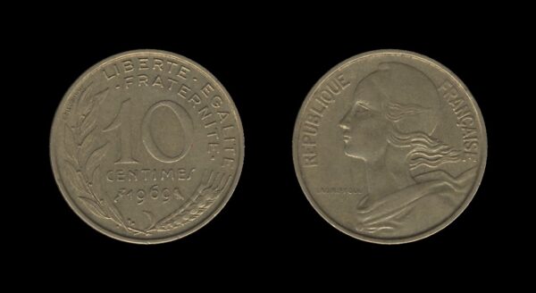 France Francuska 10 Centimes 1969