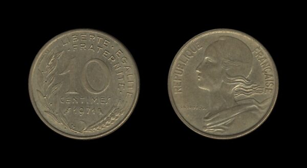 France Francuska 10 Centimes 1971