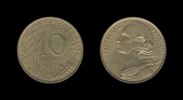 France Francuska 10 Centimes 1973