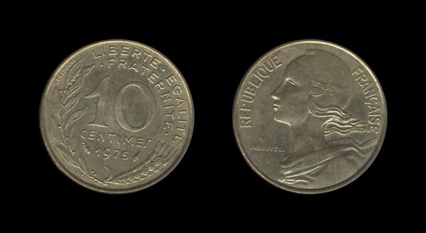 France Francuska 10 Centimes 1975