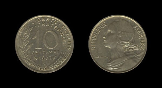 France Francuska 10 Centimes 1977