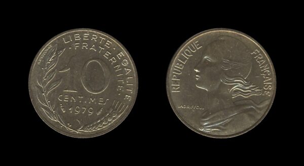 France Francuska 10 Centimes 1979