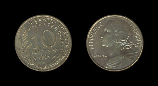 France Francuska 10 Centimes 1981