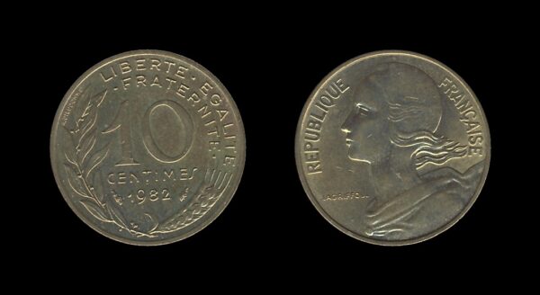 France Francuska 10 Centimes 1982