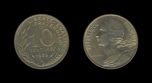 France Francuska 10 Centimes 1982