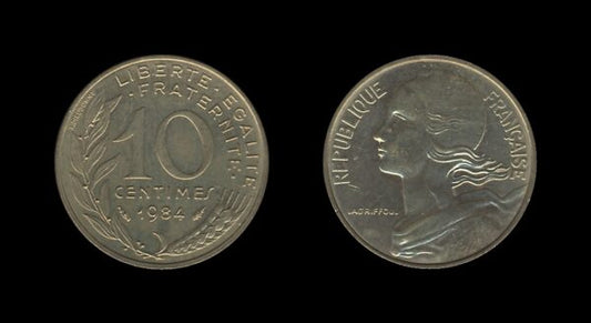 France Francuska 10 Centimes 1984