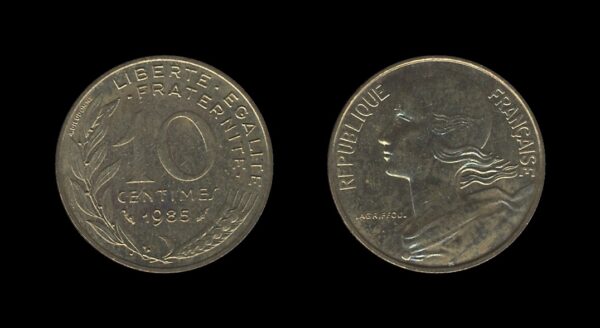 France Francuska 10 Centimes 1985