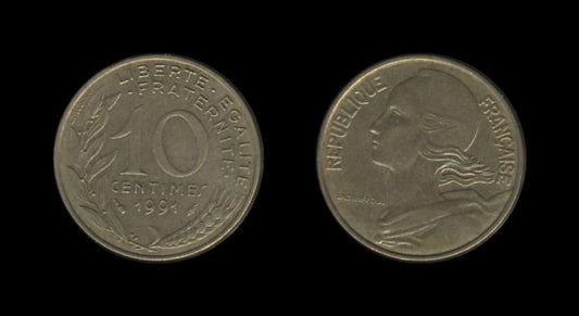 France Francuska 10 Centimes 1991