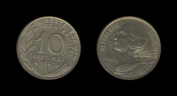 France Francuska 10 Centimes 1997