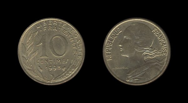 France Francuska 10 Centimes 1998