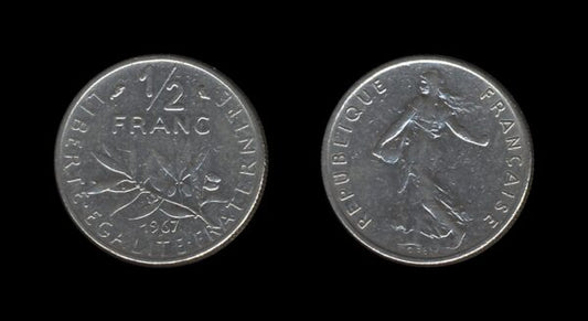 France Francuska 1/2 Franc 1967