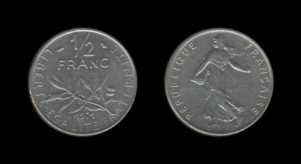 France Francuska 1/2 Franc 1971