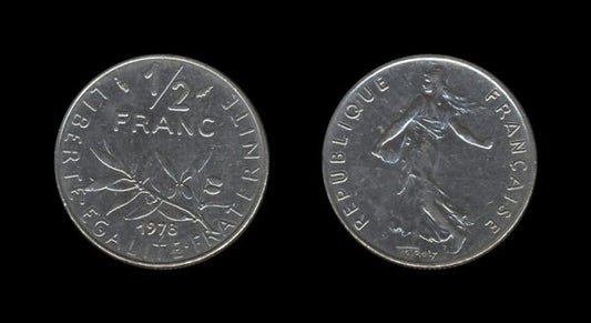 France Francuska 1/2 Franc 1978