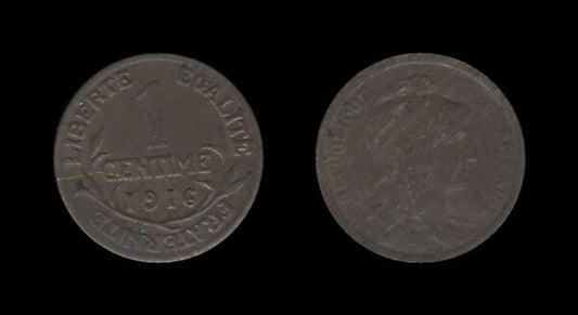 France Francuska 1 Centime 1916