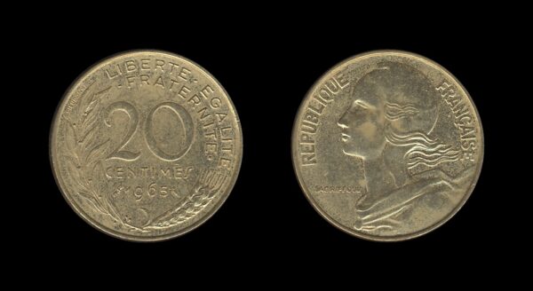 France Francuska 20 Centimes 1965