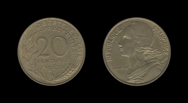 France Francuska 20 Centimes 1967