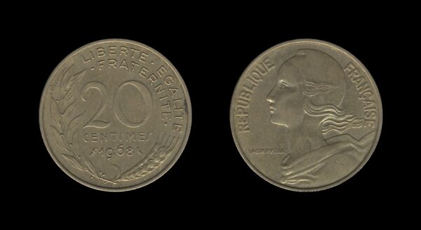 France Francuska 20 Centimes 1968